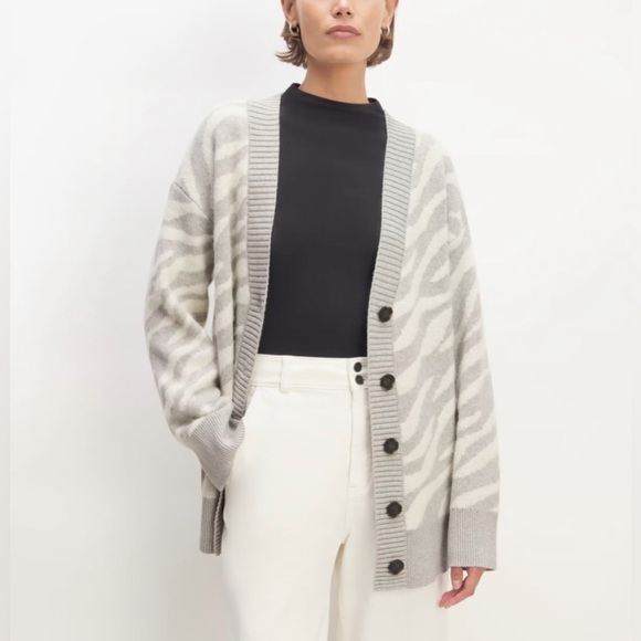 Everlane Sweaters - Everlane alpaca zebra print sweater